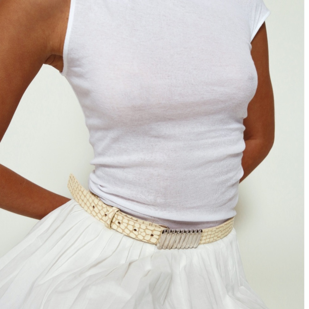 Heaven Mayhem leather belt NWT